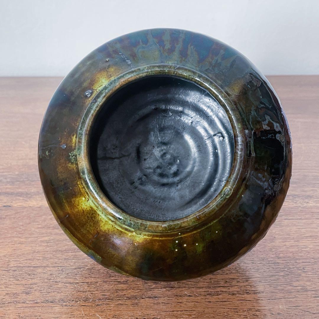 【ドイツ Studio potteryの花瓶 】Fat lava 273