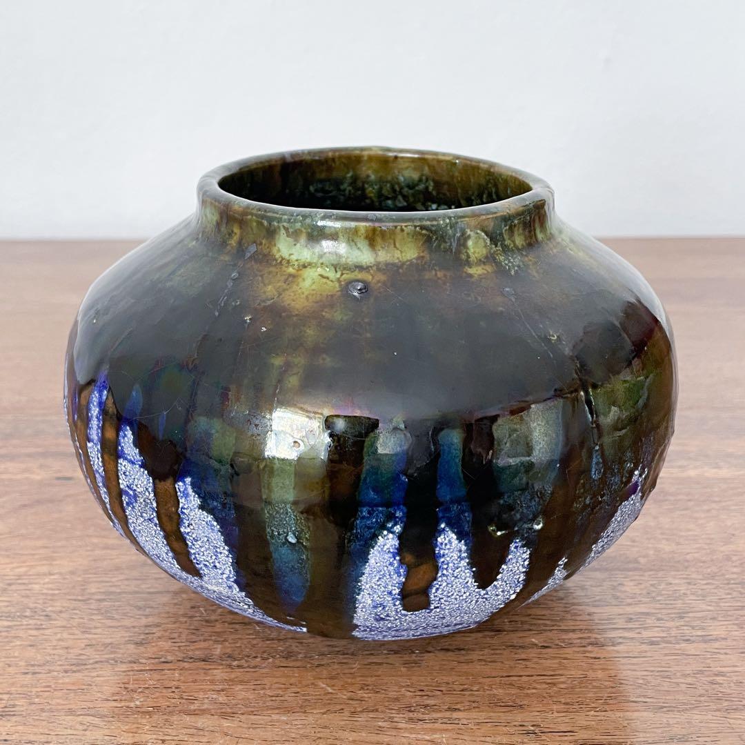 【ドイツ Studio potteryの花瓶 】Fat lava 273