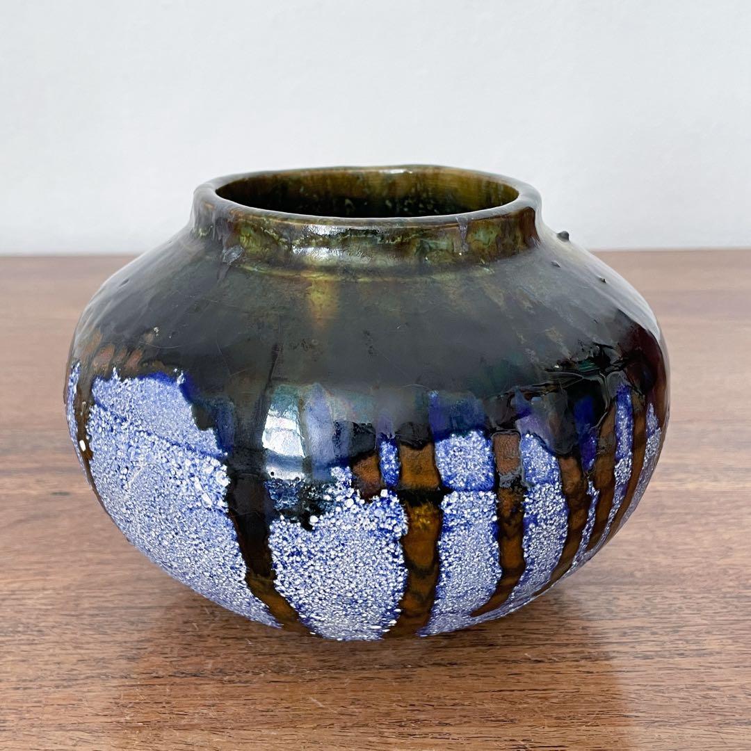 【ドイツ Studio potteryの花瓶 】Fat lava 273