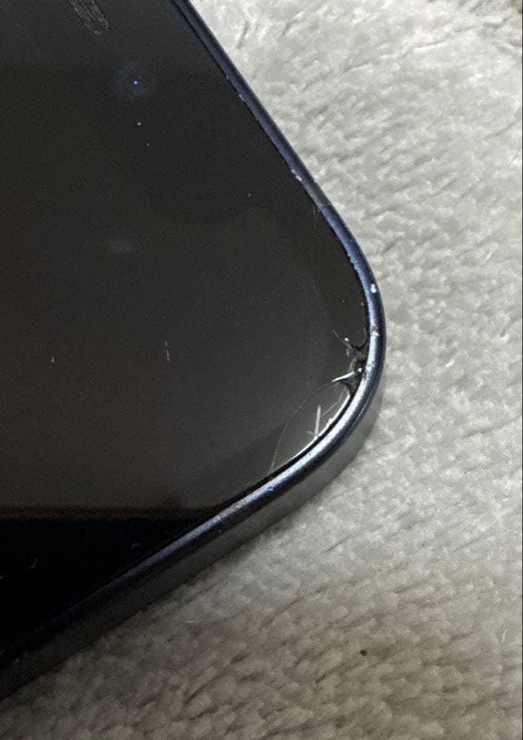 【ジャンク】iPhone12 mini 64GB 黒 カメラ不良 画面欠け