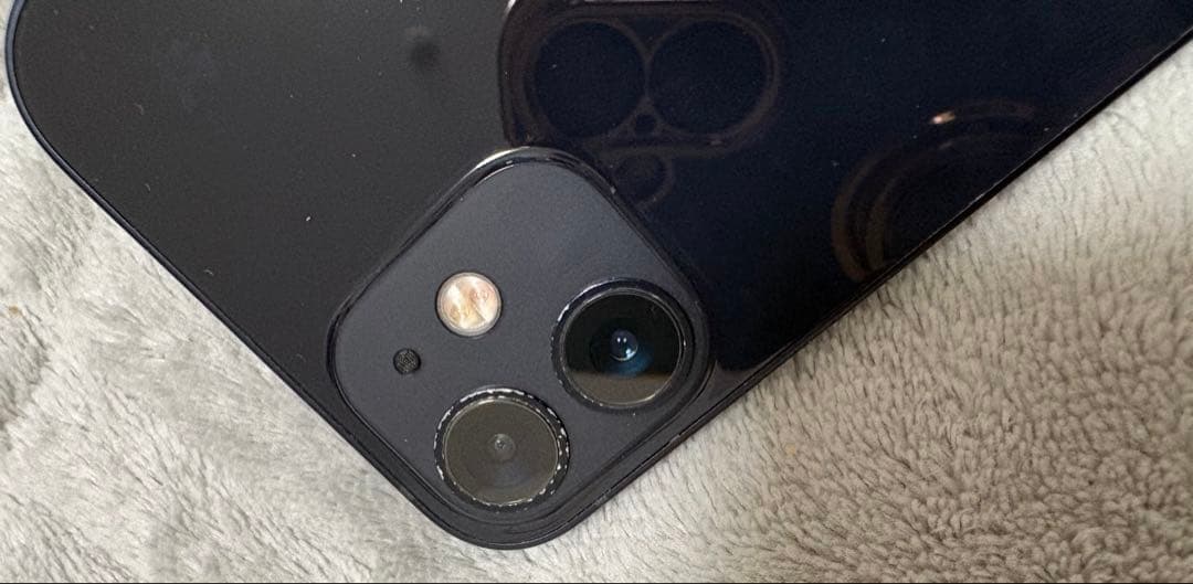 【ジャンク】iPhone12 mini 64GB 黒 カメラ不良 画面欠け
