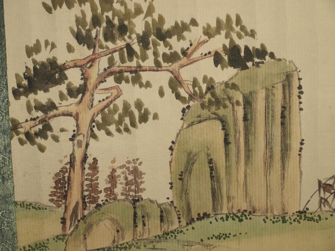 中国明時代の掛軸　激安骨董品　肉筆保証　博物館 古美術 BD459A11-6