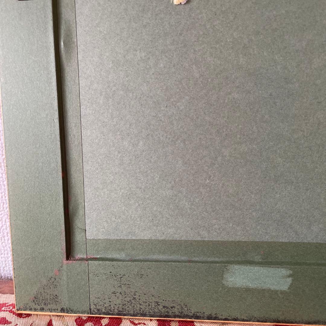 ・マイセン・額装・五つ花・額３４×３１・画１８×１５・Meissen・