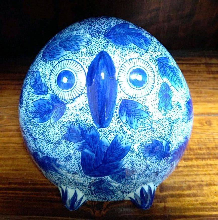 大清乾隆年製  置物 ふくろう