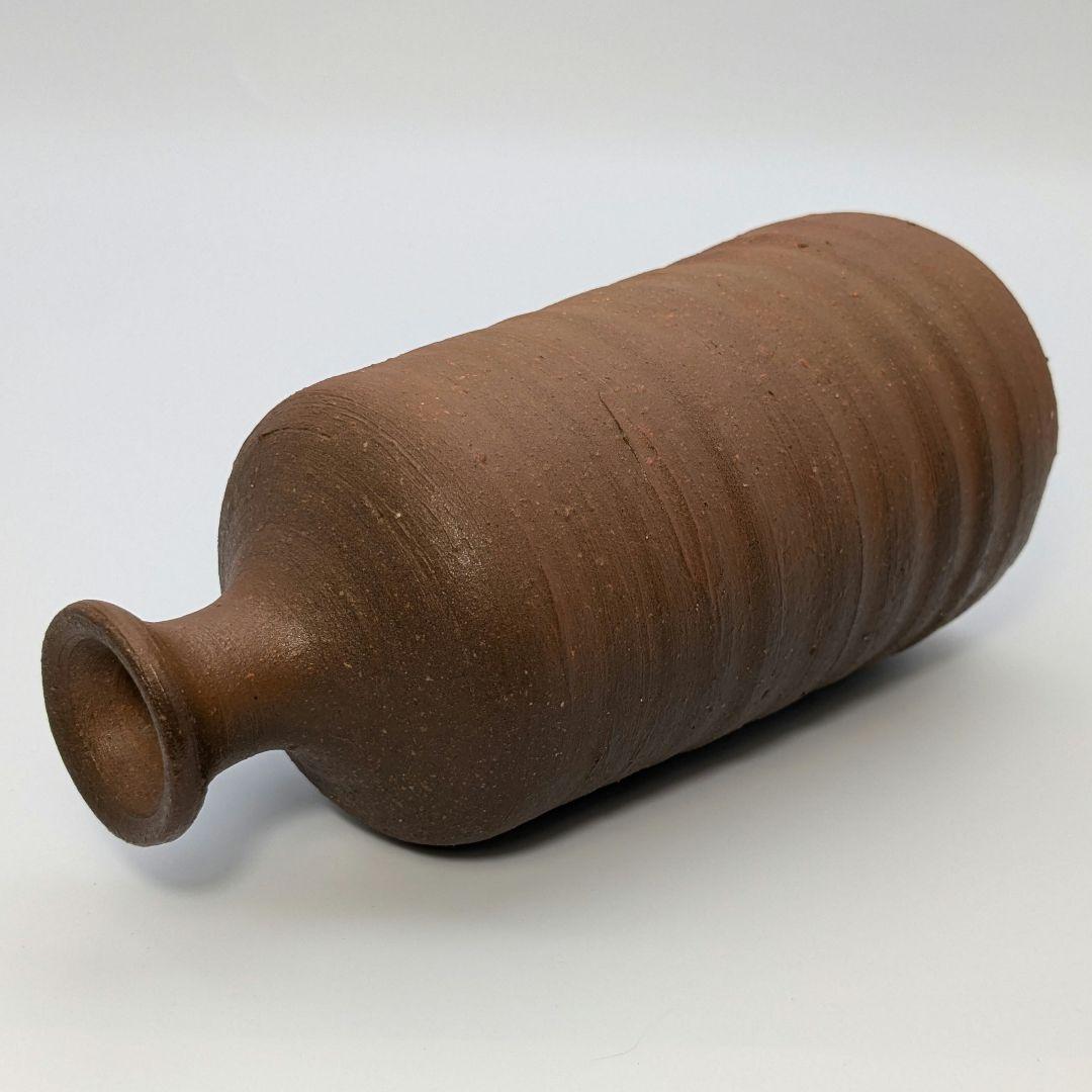 人間国宝 伊勢崎淳 備前焼 徳利花入 合箱 一輪挿し花瓶 花器 フラワーベース