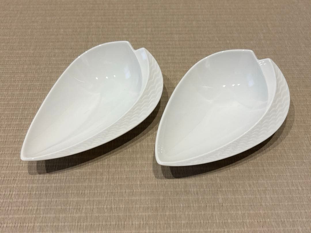 本日限定値下げ MEISSEN マイセン 波の戯れ リーフディッシュ 2枚セット