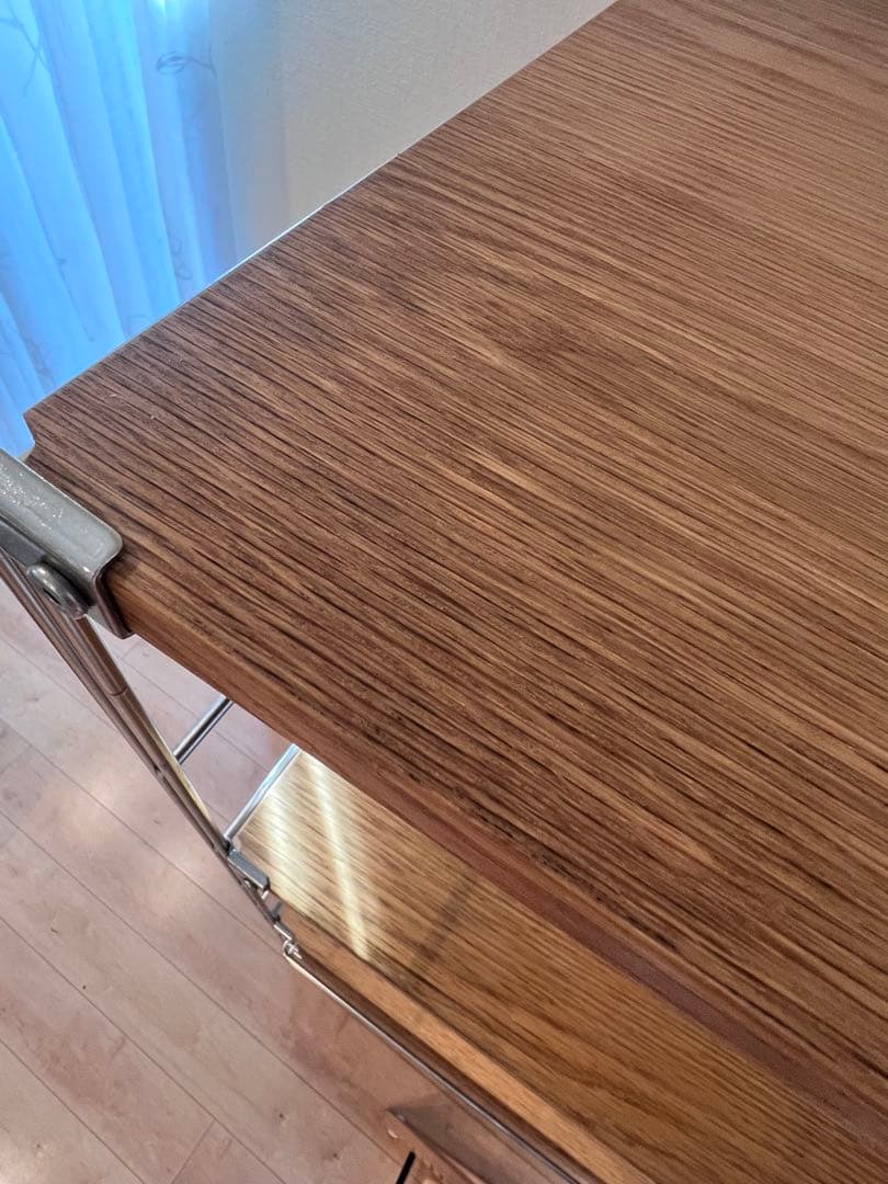 【直接受け渡し希望】ステンレスユニットシェルフ　オーク材棚セット　ワイド　大