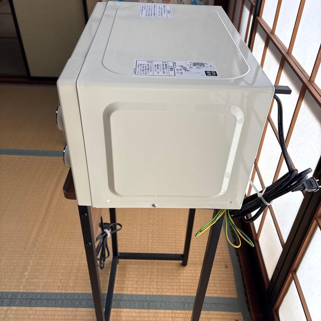 ユアサ電子レンジレトロ2021年製 60Hz専用　取り扱い説明書付き