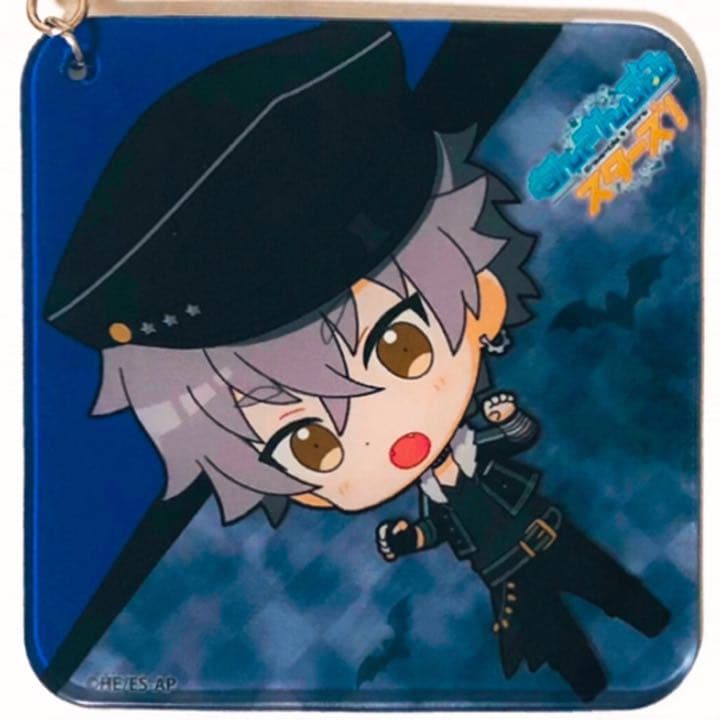 新品★あんスタ【大神晃牙】カラオケの鉄人★ふにふにコースター型ストラップ