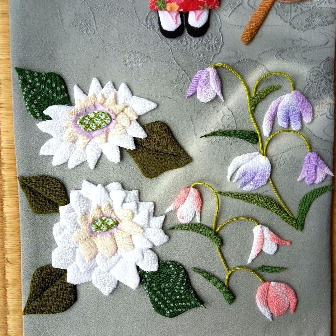 押し絵タペストリー　初夏のタペストリー　ぱんぱん