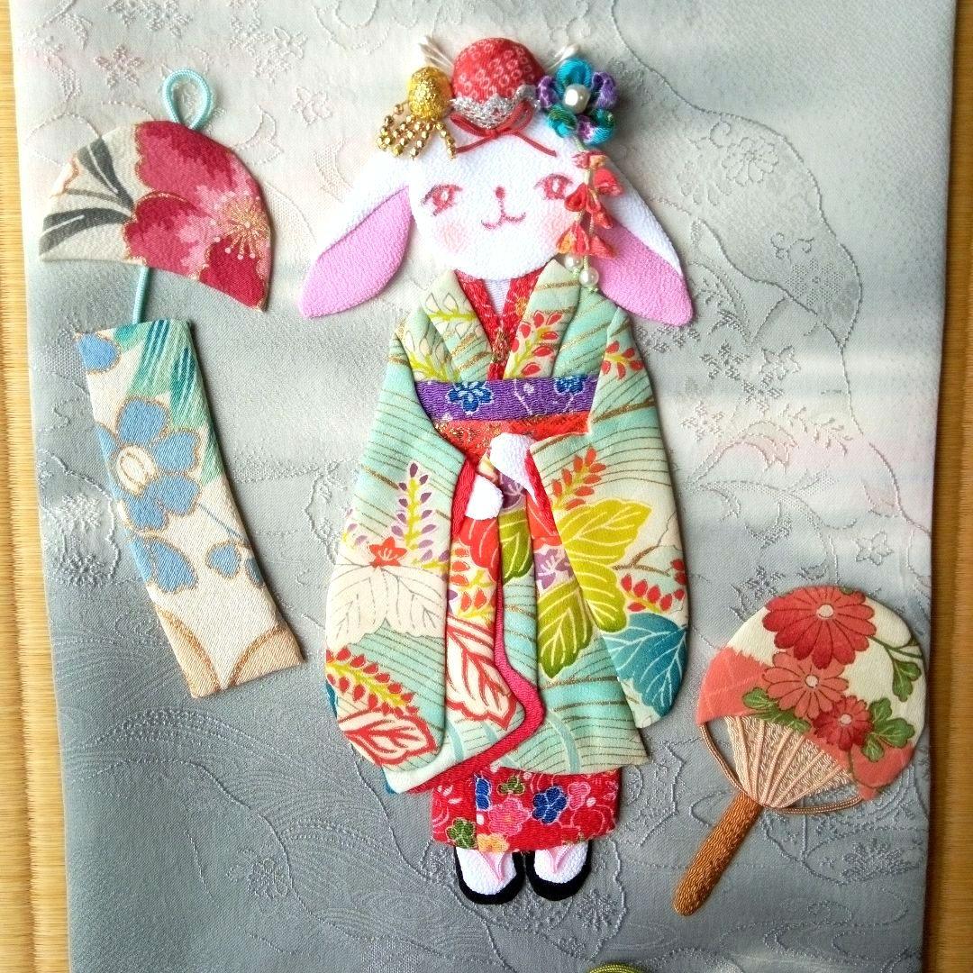 押し絵タペストリー　初夏のタペストリー　ぱんぱん