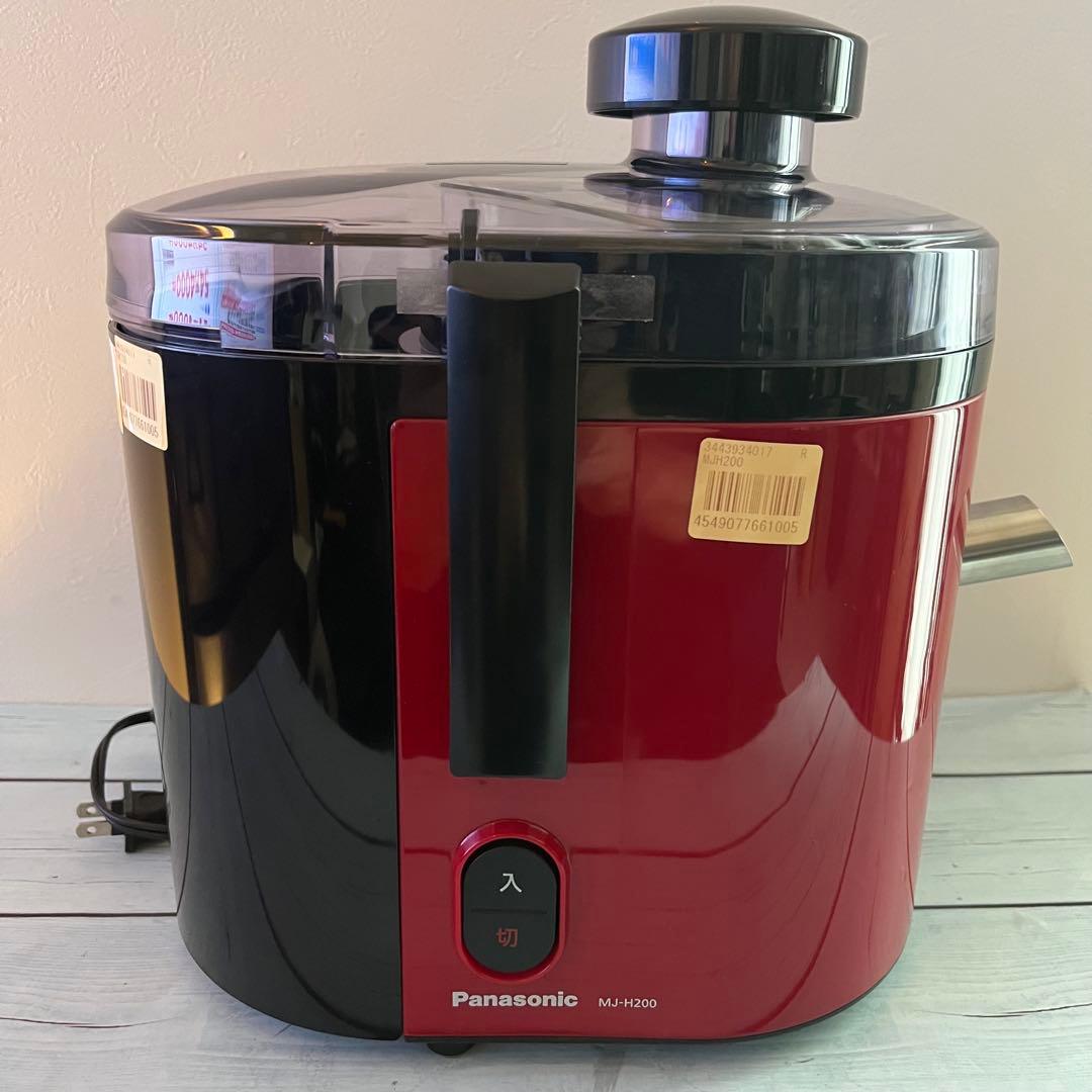 パナソニック ジューサー 高速 レシピブック付 レッド MJ-H200-R 赤