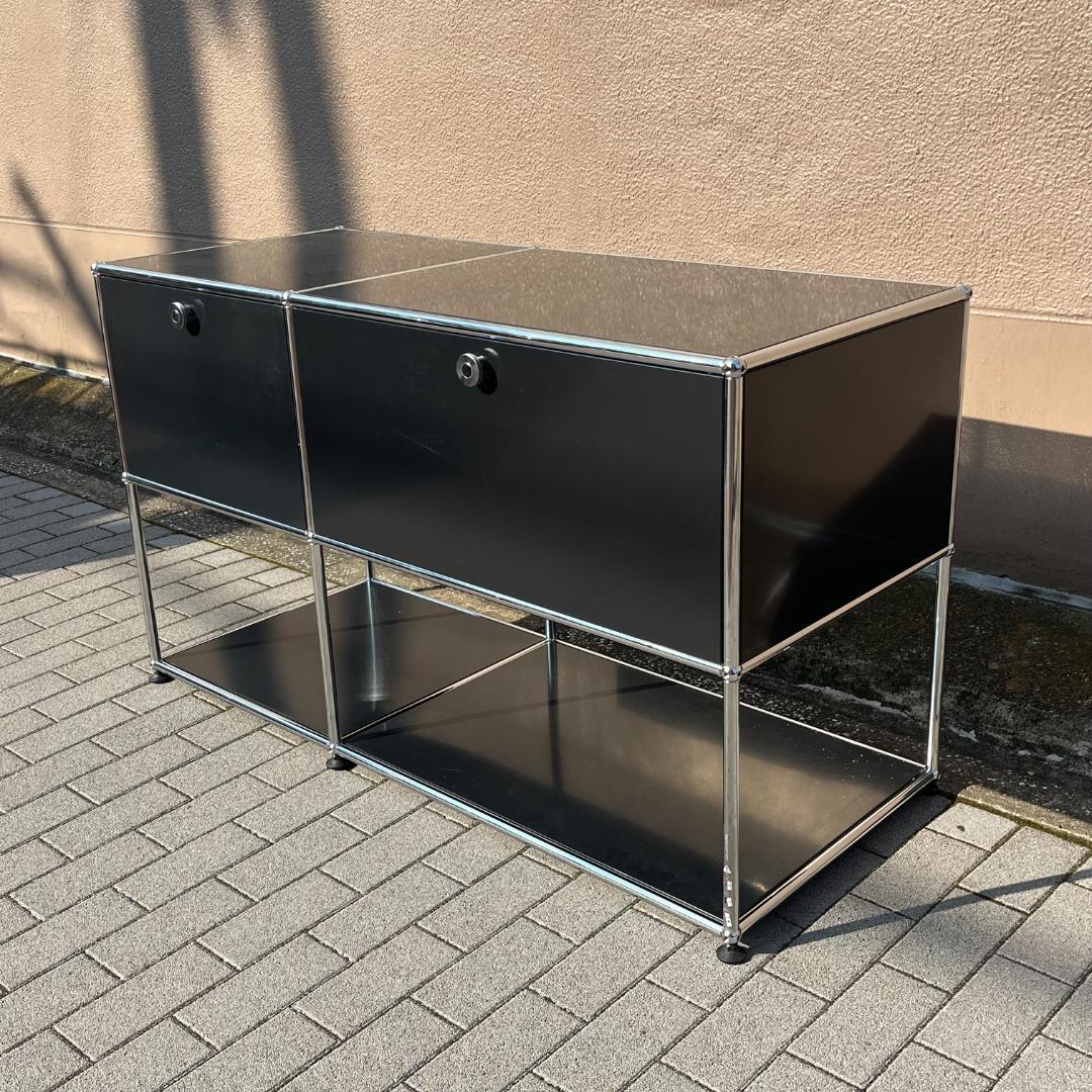 USM Haller ハラ－システム ２列２段 グラファイトブラック