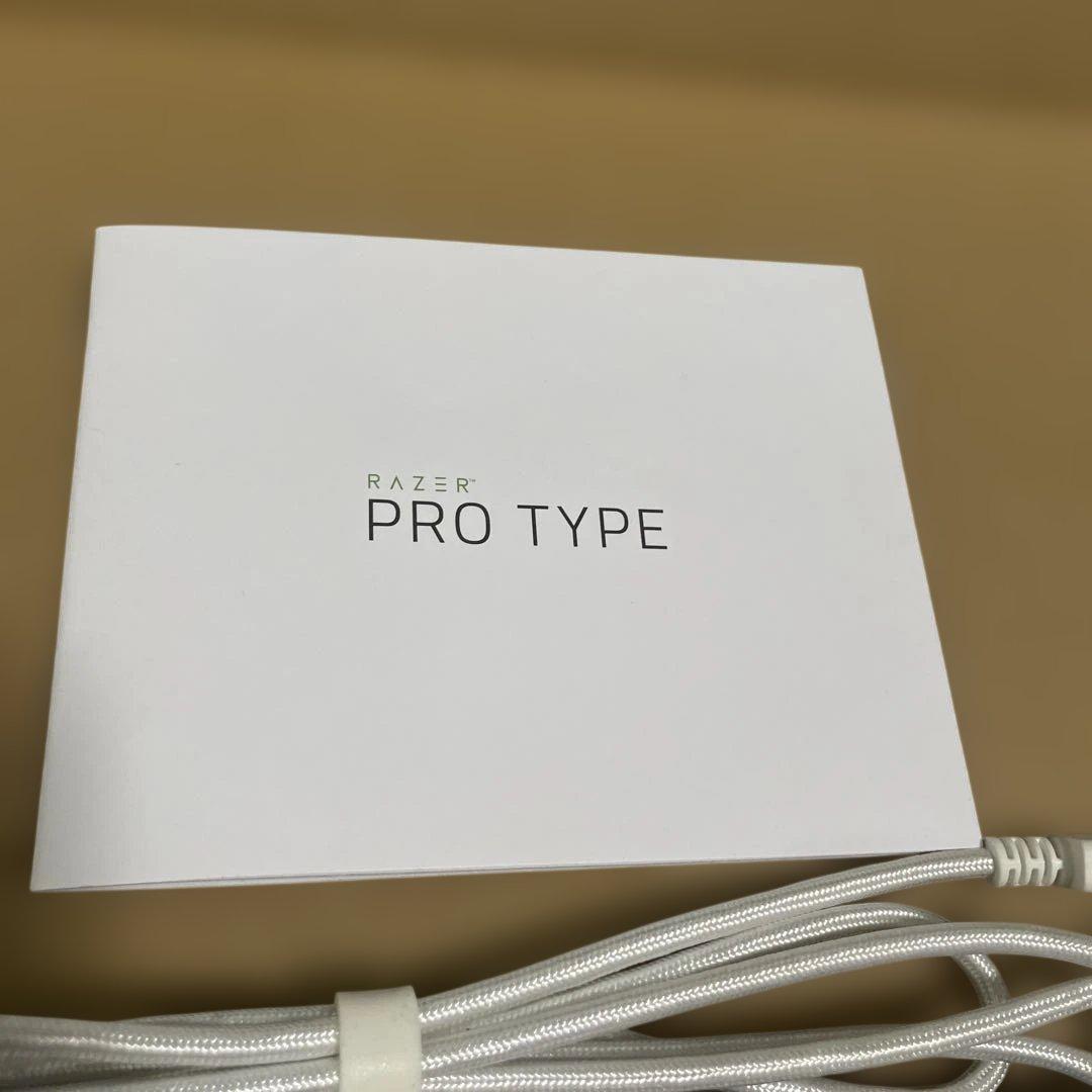 ジャンク品　Razer Pro Type ホワイト キーボード 本体