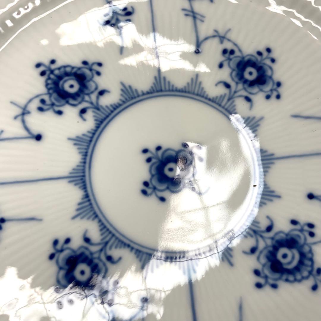 人気✨ロイヤルコペンハーゲン ブルーフルーテッドハーフレース プレート 19cm