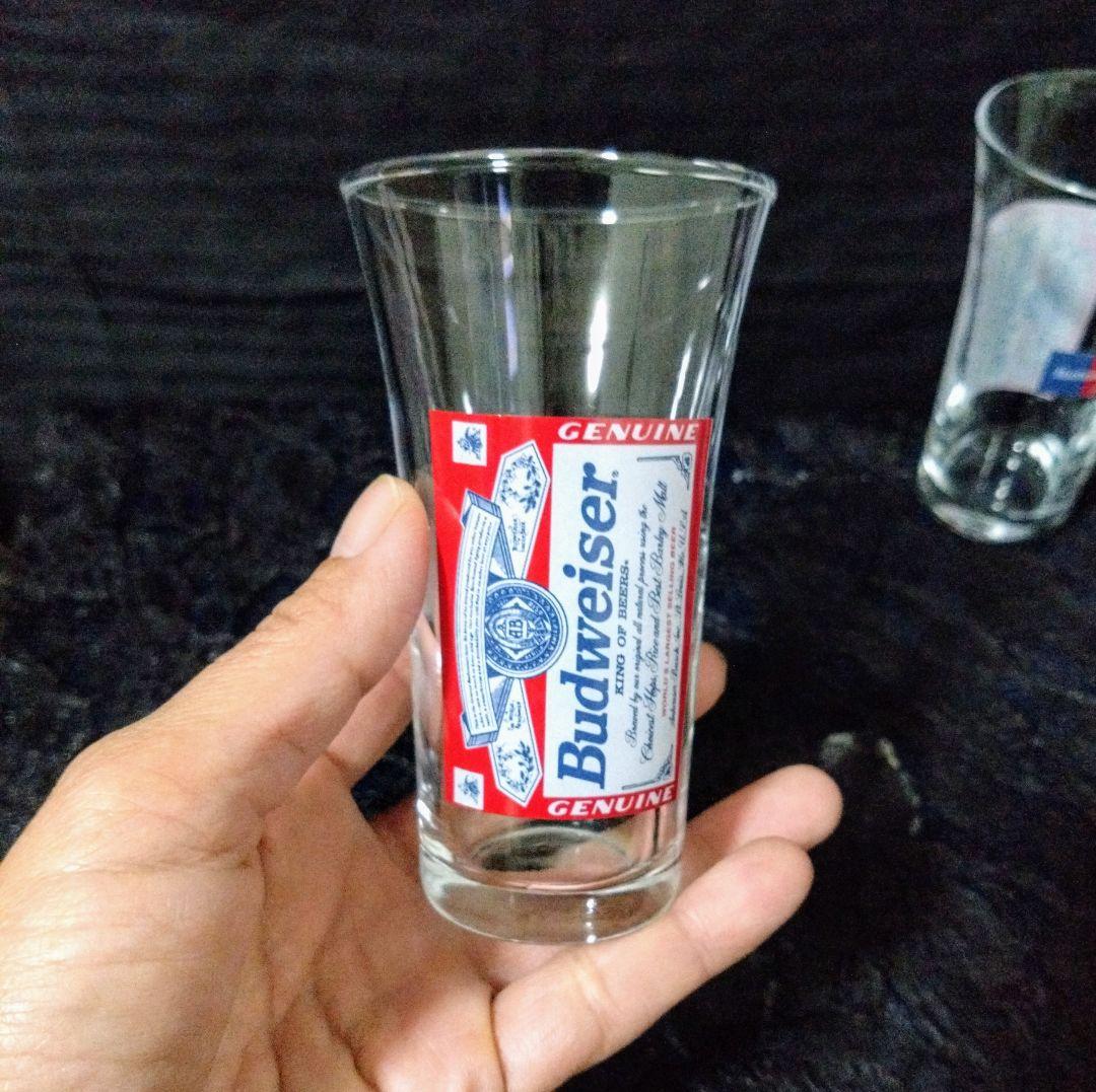 バドワイザー 一口 グラス 5個 セット 箱付き 貴重 レトロ コレクション
