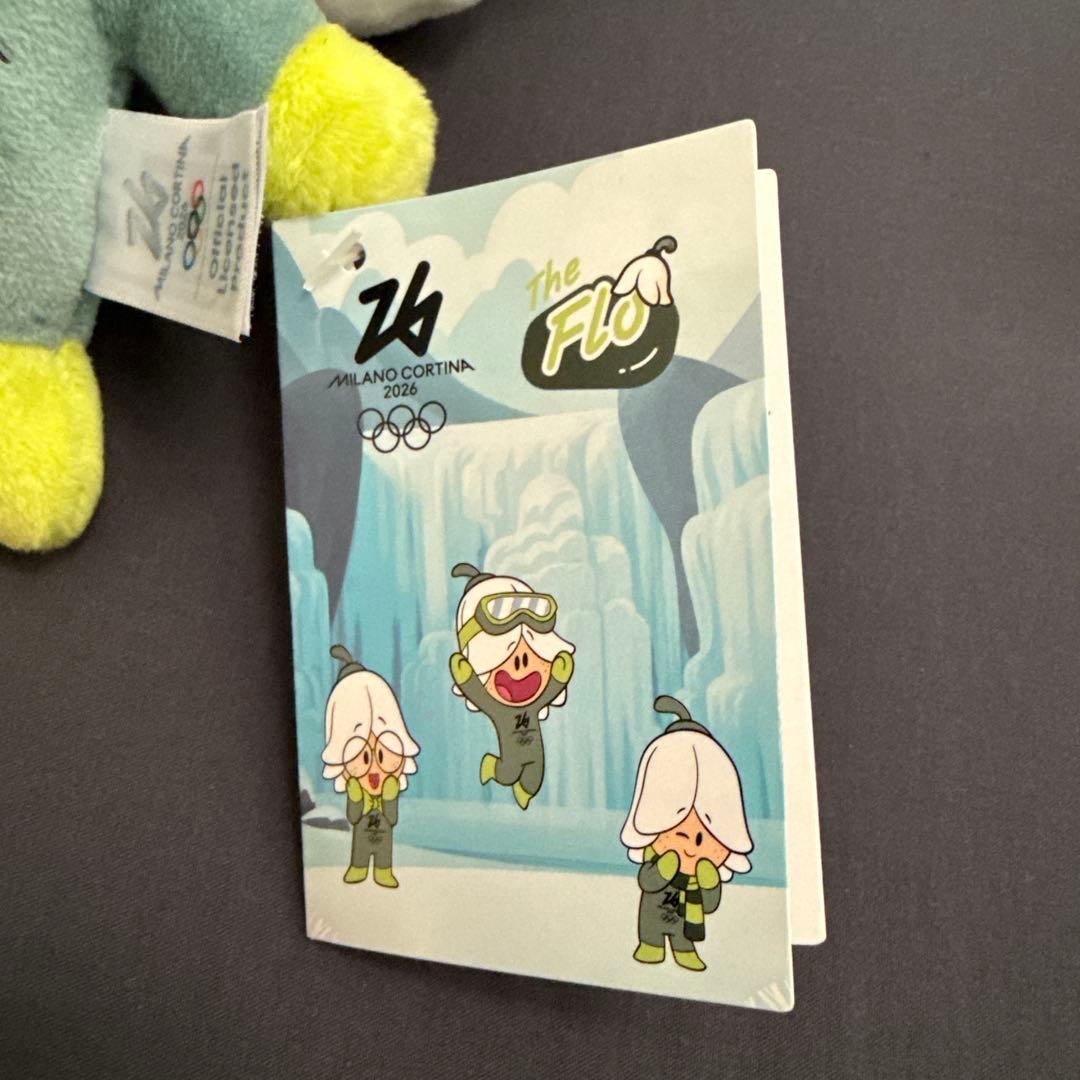 【タグ付き】Flo ぬいぐるみ ミラノ・コルティナオリンピック