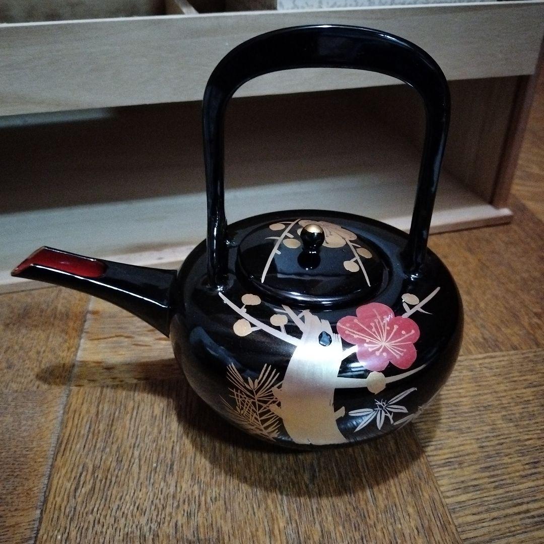 高級会津塗　お屠蘇器　蒔絵師　佐藤長悦