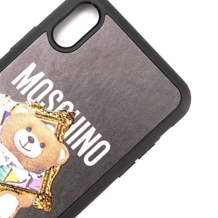 MOSCHINO モスキーノ iPhone XS Max ケース 額縁テディベア
