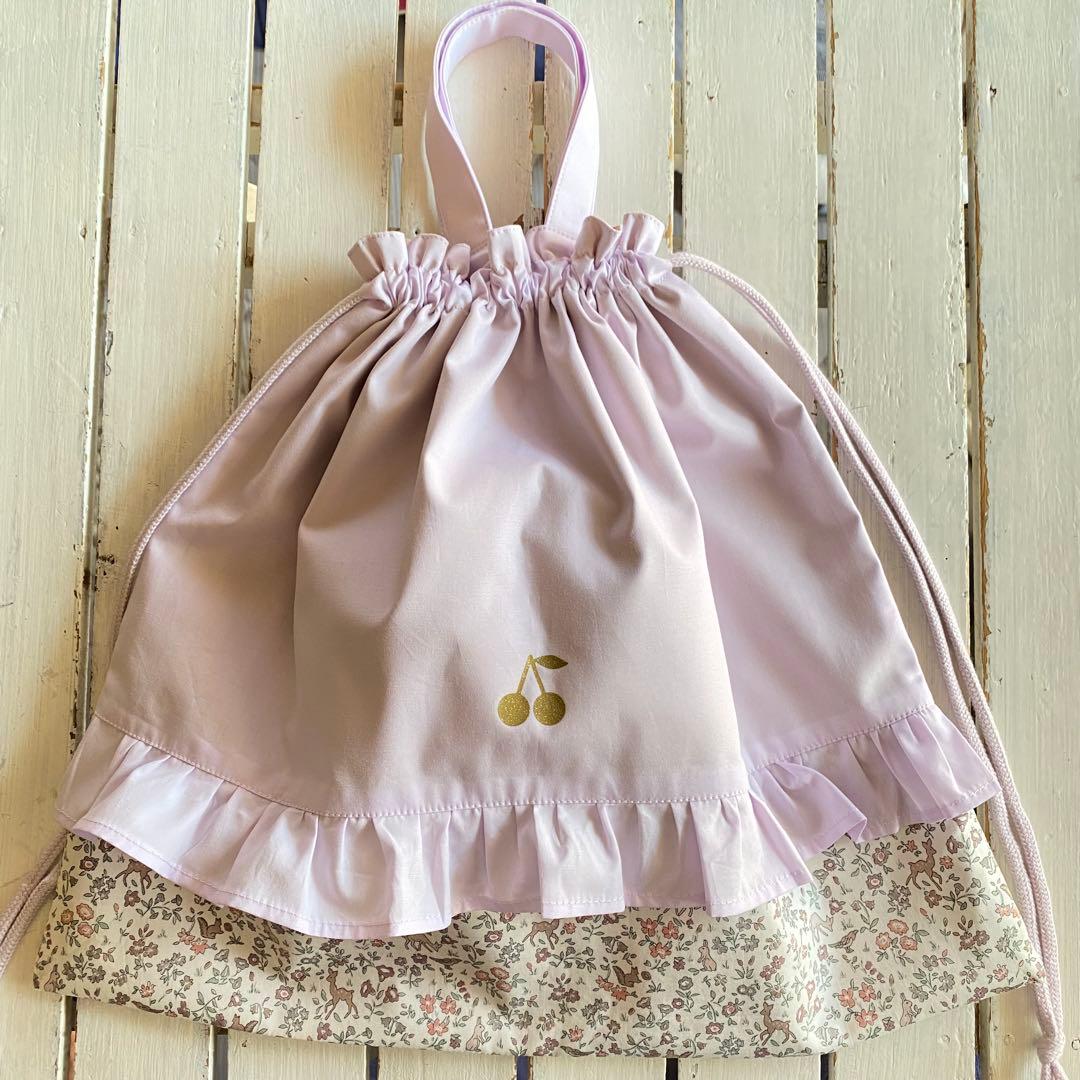 aca.様⭐︎リバティプリント使用×さくらんぼワッペン入園入学アイテムオーダー