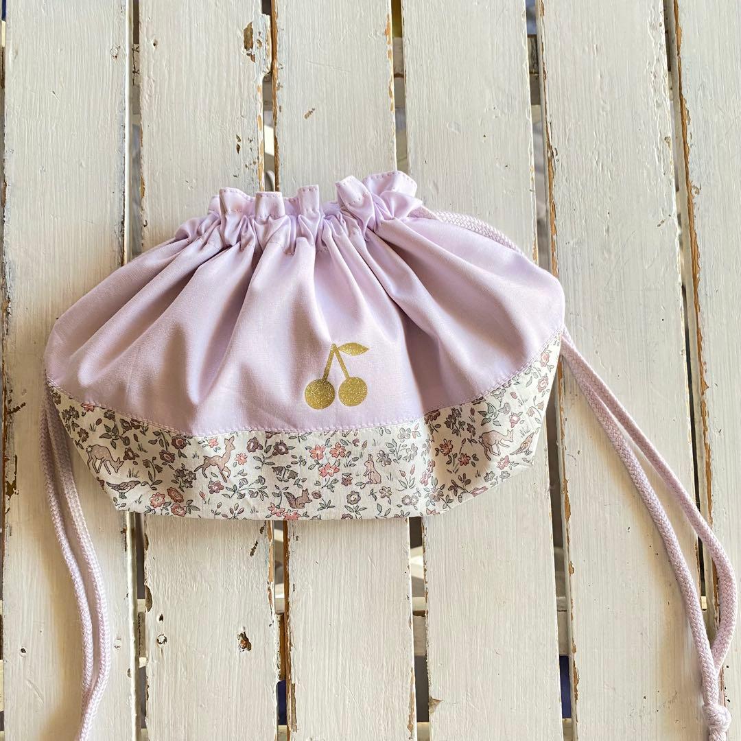 aca.様⭐︎リバティプリント使用×さくらんぼワッペン入園入学アイテムオーダー