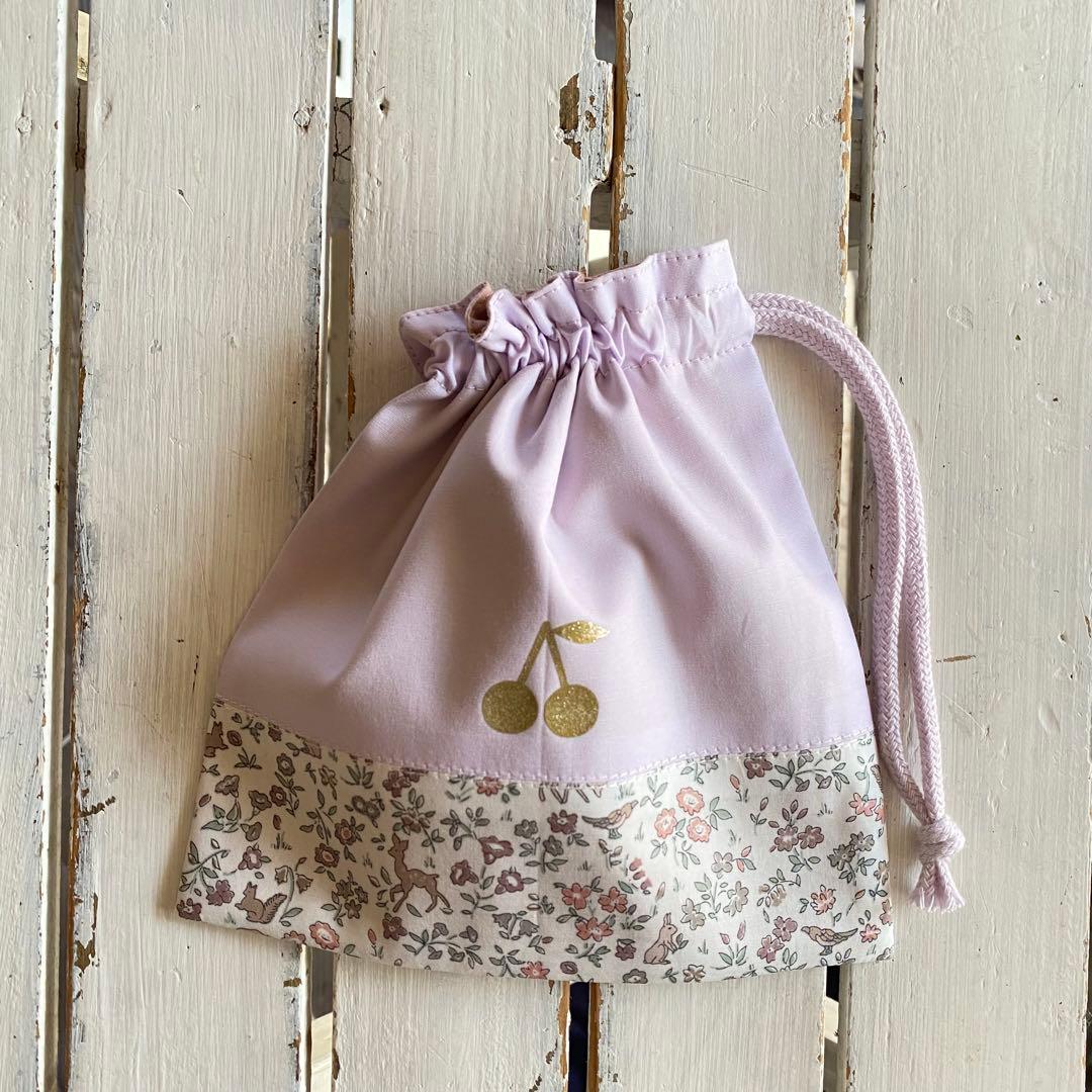 aca.様⭐︎リバティプリント使用×さくらんぼワッペン入園入学アイテムオーダー