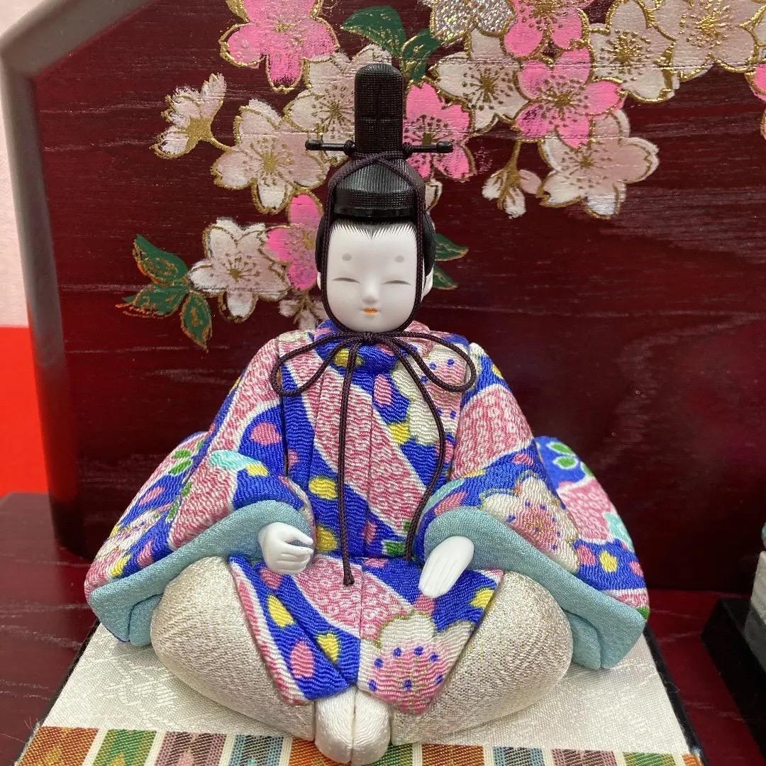 KM1 木目込五人飾り　一秀作木目込　木目込人形　ひな人形木目込