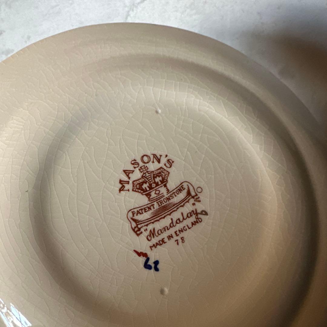 メイソンズ　ブルーマンダレイプレート2枚セット