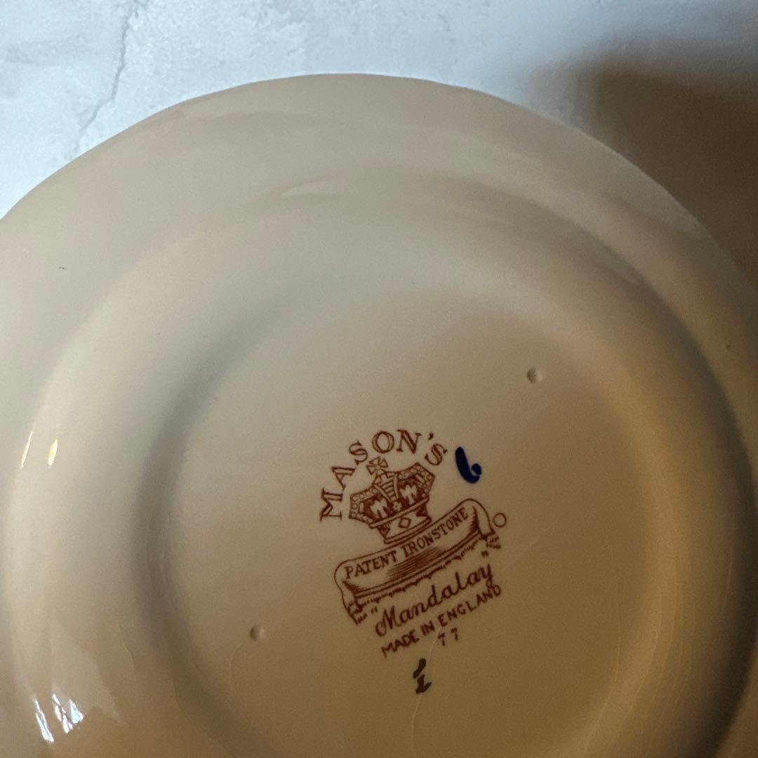 メイソンズ　ブルーマンダレイプレート2枚セット