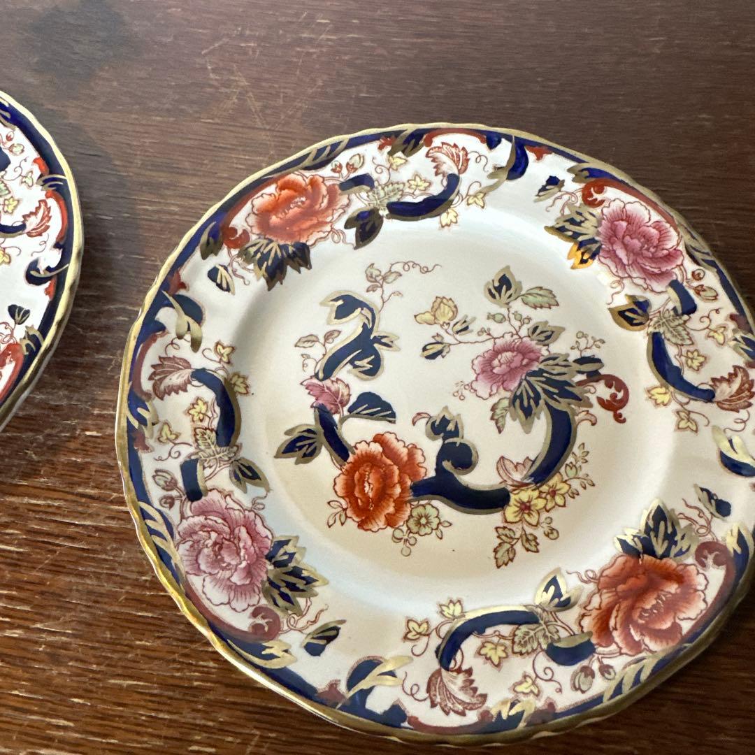 メイソンズ　ブルーマンダレイプレート2枚セット