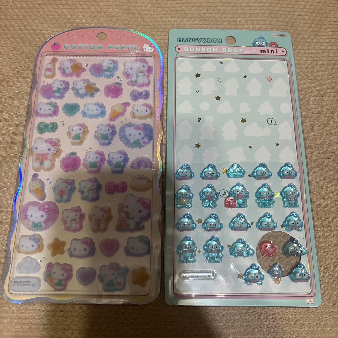 ボンボンドロップ　カプセルポップシール　コットンパフィー　タイルシールなどまとめ