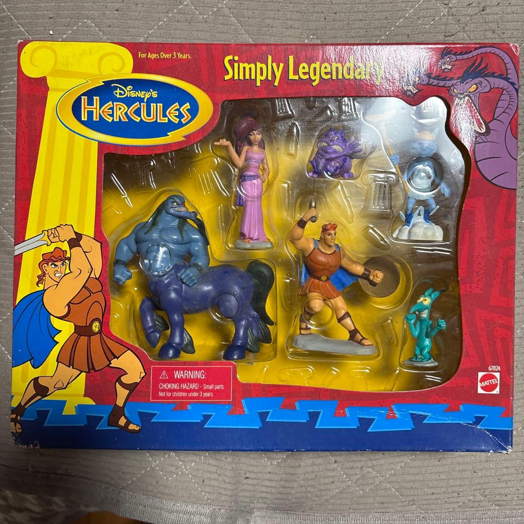 ディズニー ヘラクレス 、リトルマーメイドフィギュアセット 3点