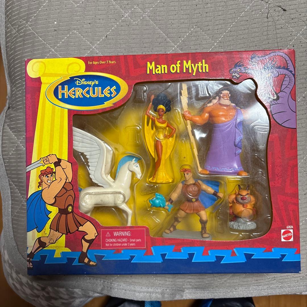 ディズニー ヘラクレス 、リトルマーメイドフィギュアセット 3点