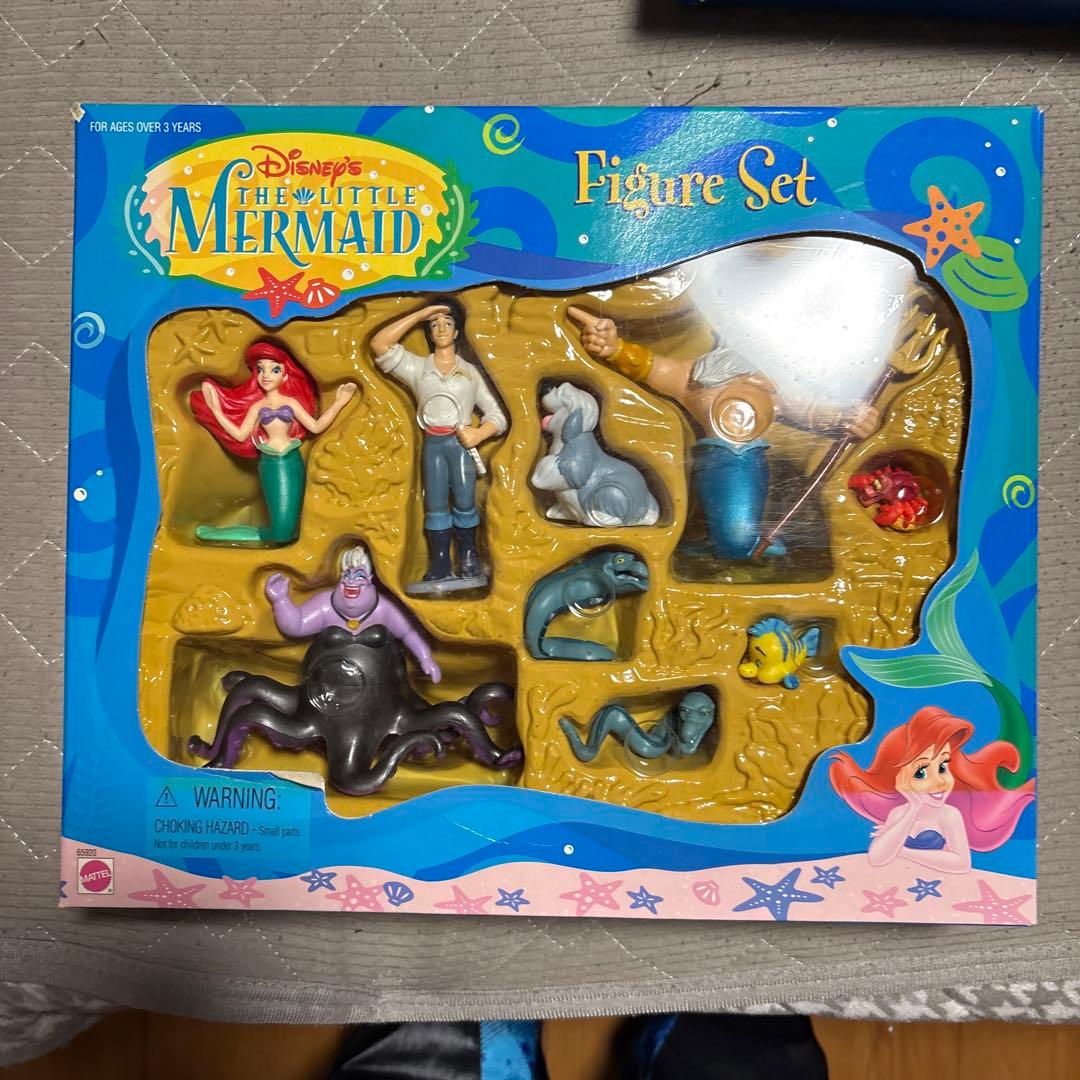 ディズニー ヘラクレス 、リトルマーメイドフィギュアセット 3点