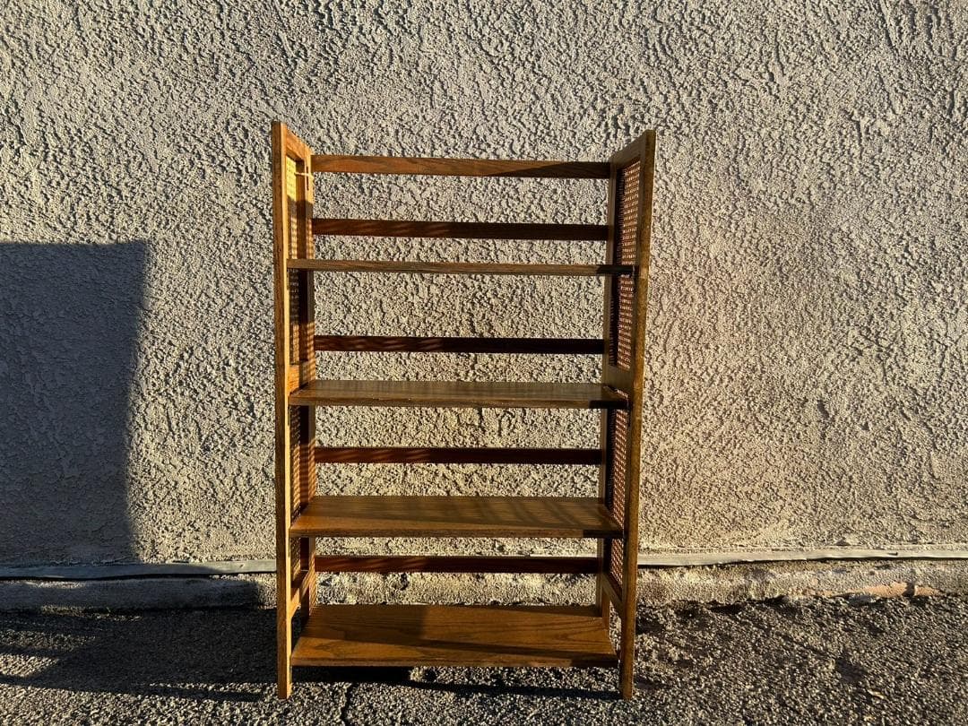 棚・シェルフ・ラック 70s Rattan shelf