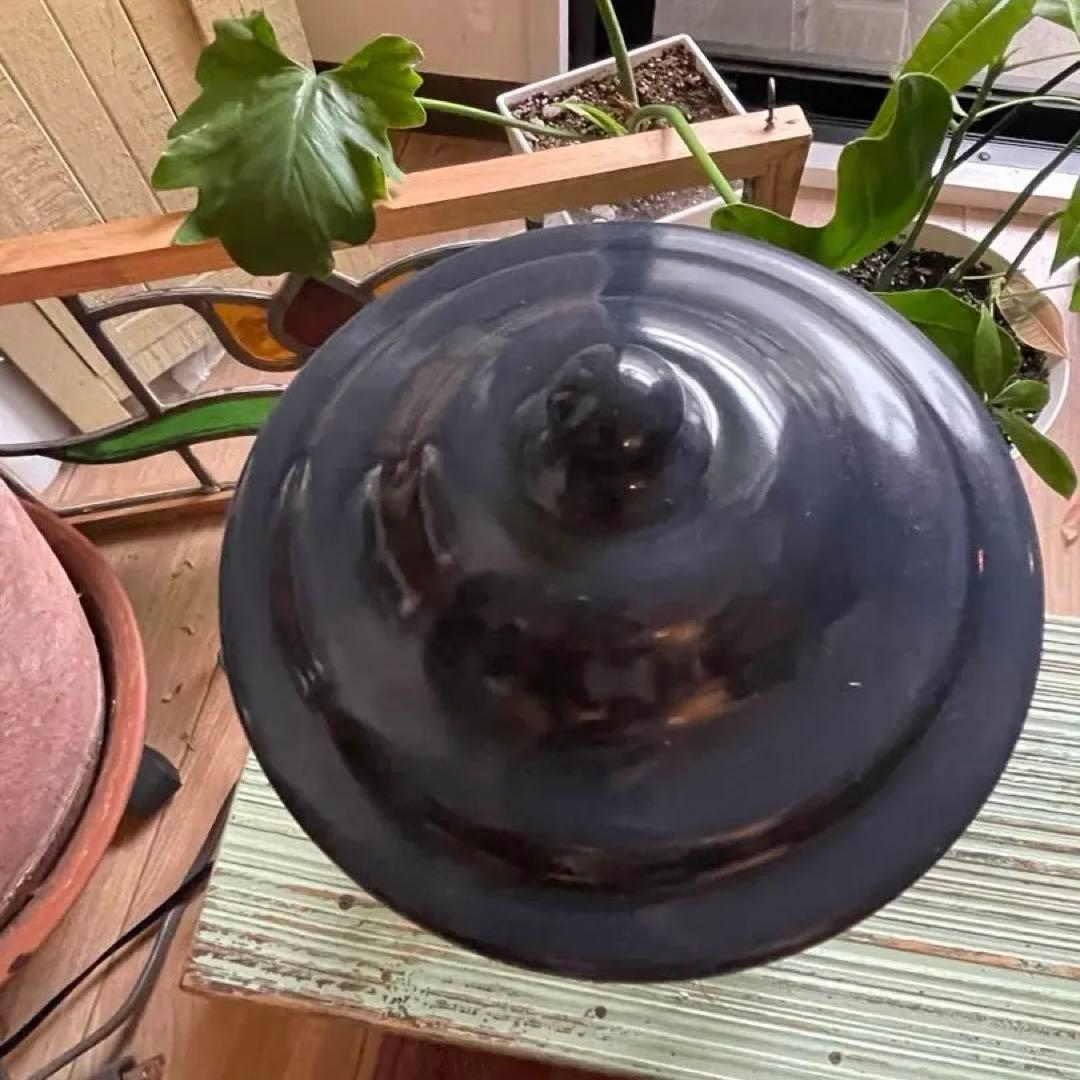 希少　倉敷意匠分室【回吹ガラスジャー】ナチュラル　アンティーク風ガラス　シンプル