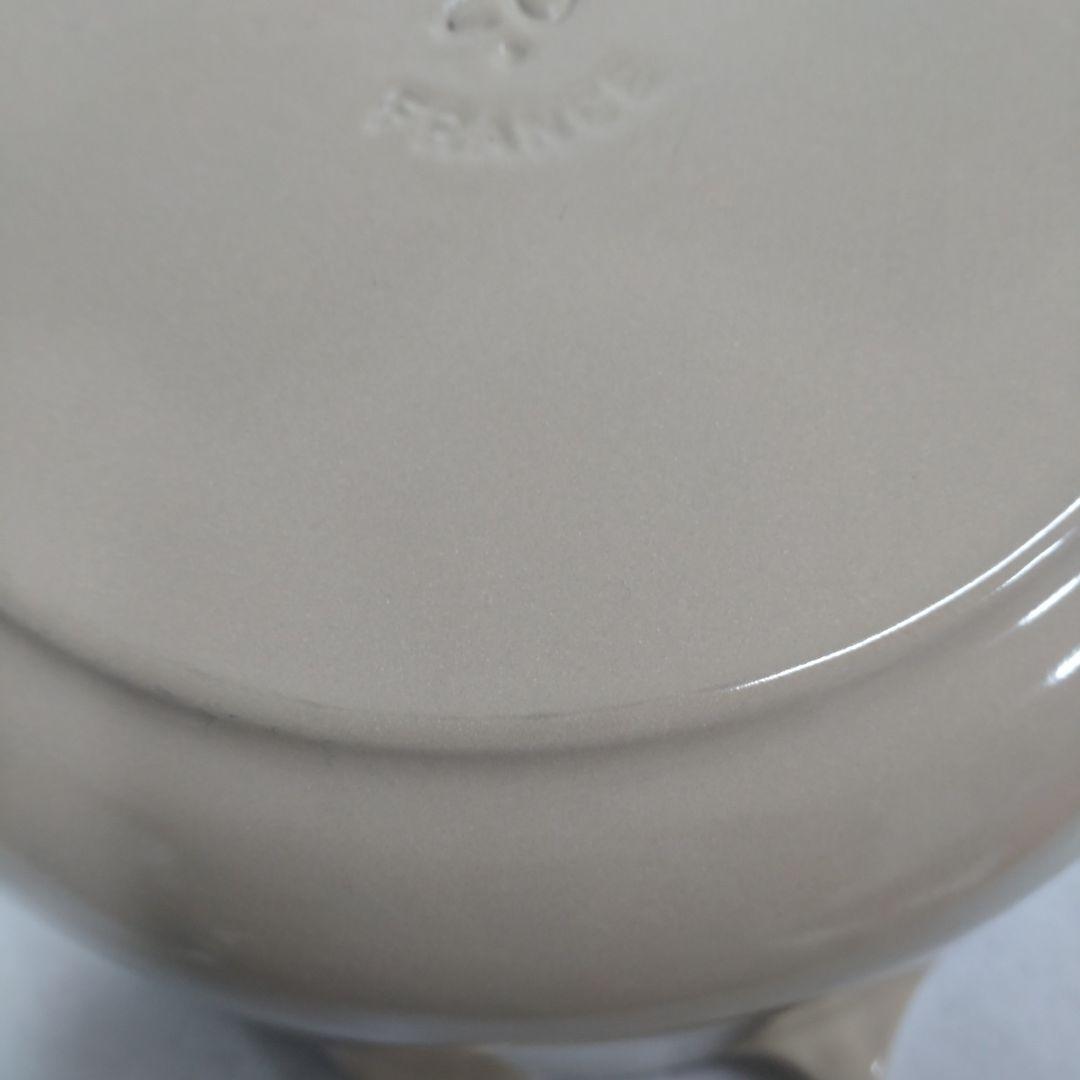 LE CREUSET 両手鍋 クリーム色 20cm