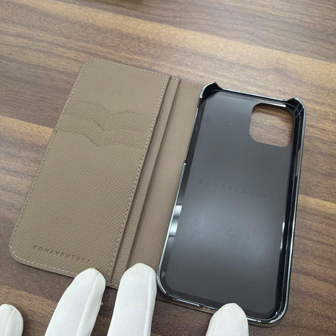 BONAVENTURA 手帳型iPhoneケース ベージュ