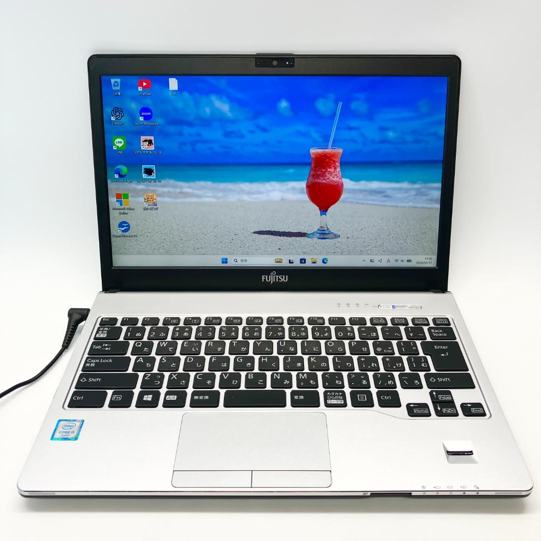 小型13.3型★SSD256GB i5第6世代 カメラ フルHD ノートパソコン