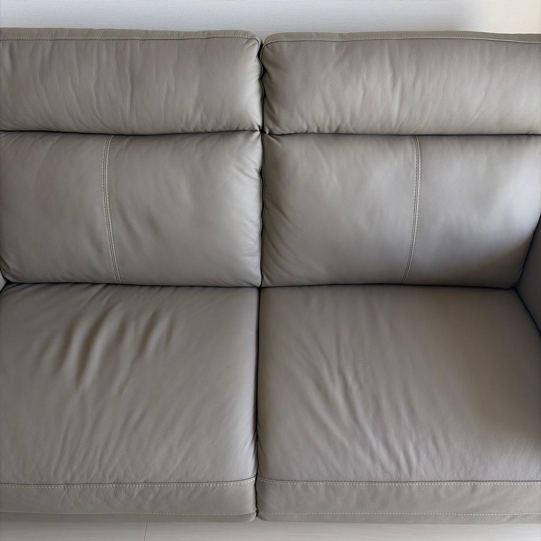 5年保証付　ニトリ　3人掛けソファ 本革　(LB07 MO) 1162551