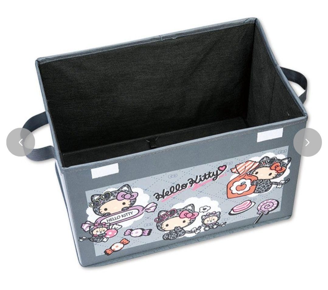 【新品未開封】⑤ハローキティ　日焼けキティ　ヒョウ柄　フタ付収納ボックス　4点