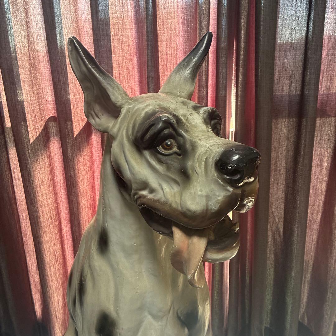 大型犬 グレートデーン 犬 置物 オブジェ 約110cm ヴィンテージ 希少