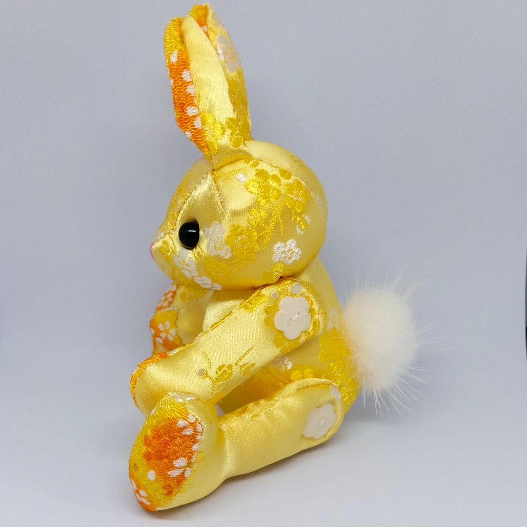 黄金(こがね)ちゃん　立ち耳うさぎ ハンドメイド ぬいぐるみ