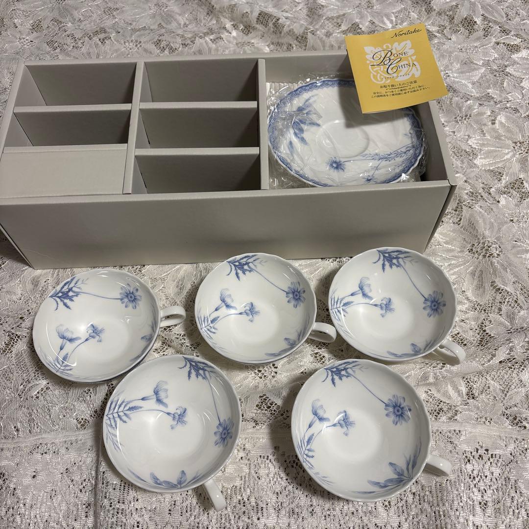 ノリタケ　モーニングフォレスト　5客セット