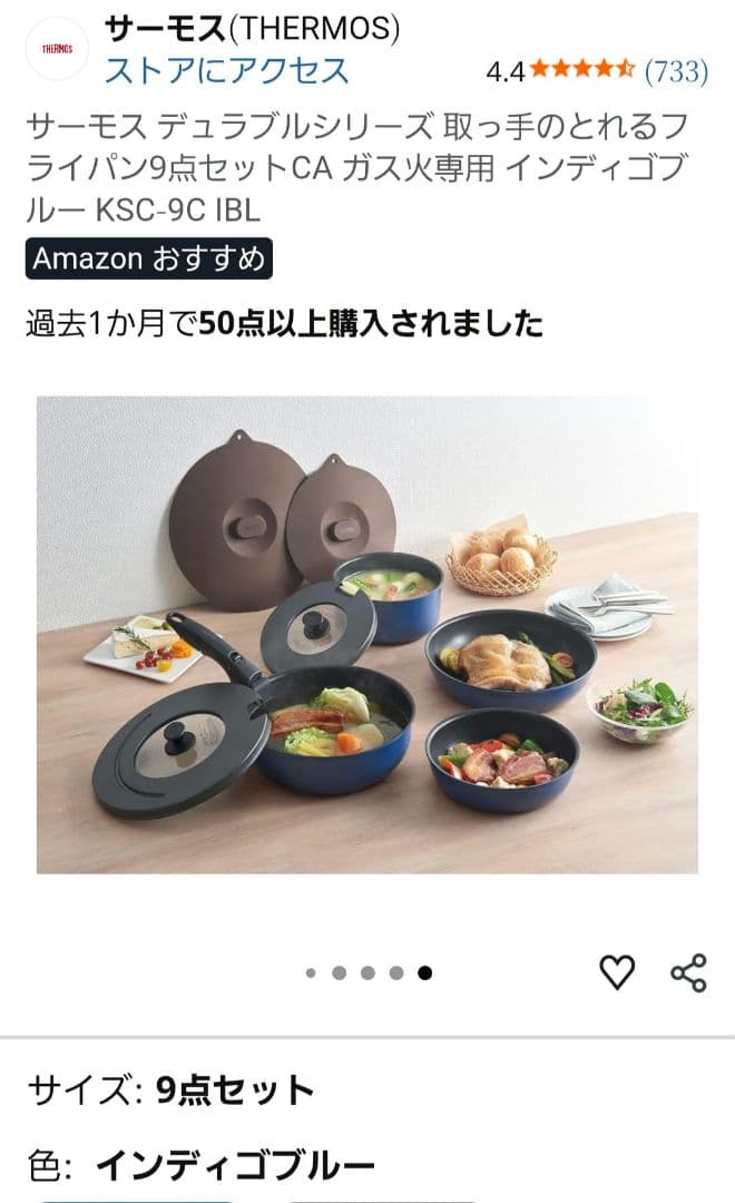 THERMOS インディゴブルー 9点セット