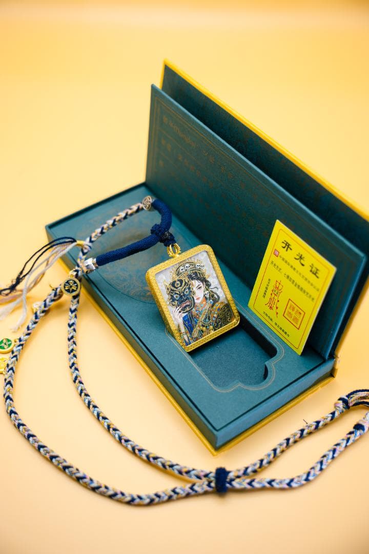 ザキラム過去世・今生タンカペンダント伝統的アートスタイル ペンダント