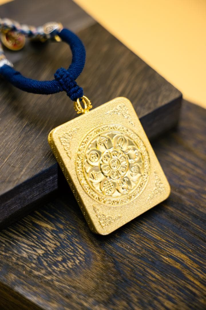 ザキラム過去世・今生タンカペンダント伝統的アートスタイル ペンダント