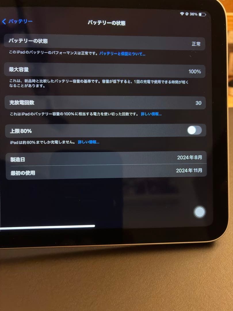 iPad mini A17 Pro 第7世代Wi-Fi ブルー 128GB 美品