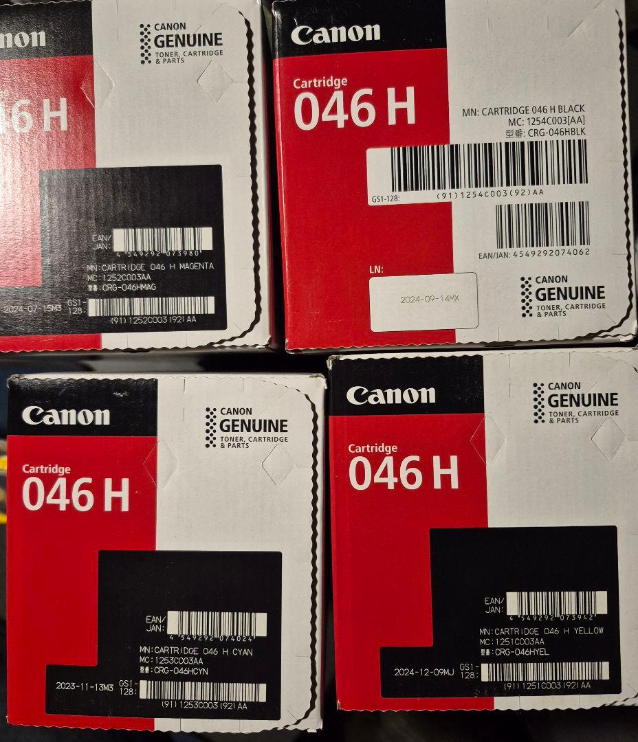 Canon 046 H トナーカートリッジ 4色セット