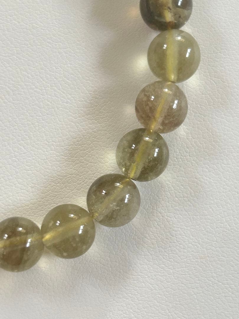 ブラックリビアングラスブレスレット8.5